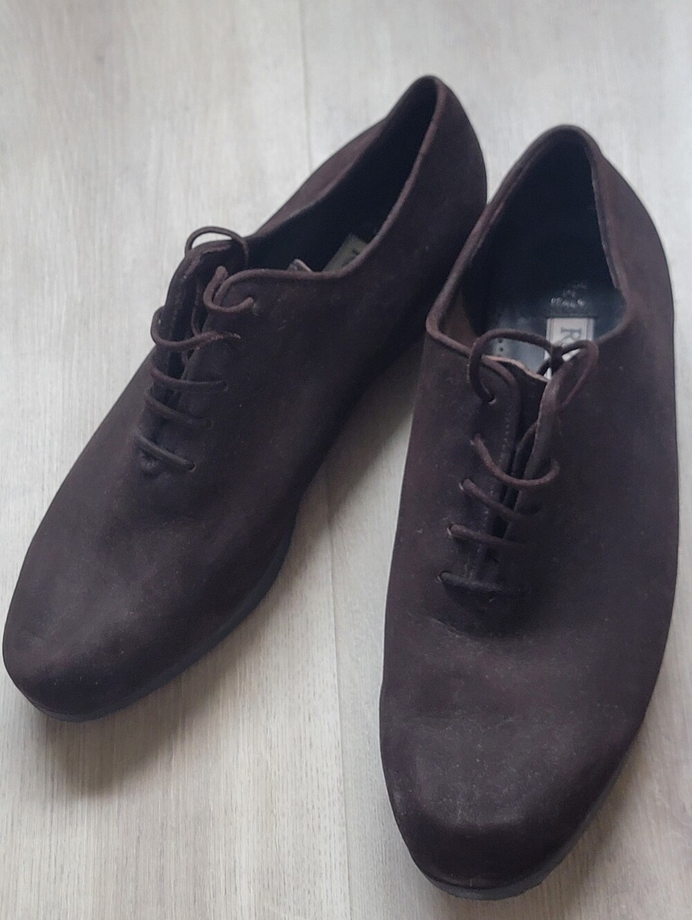 Rockport Vintage Made in Italy Brown Suede Oxford Shoes Women's 8.5